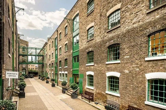 Alley way with buildings either side